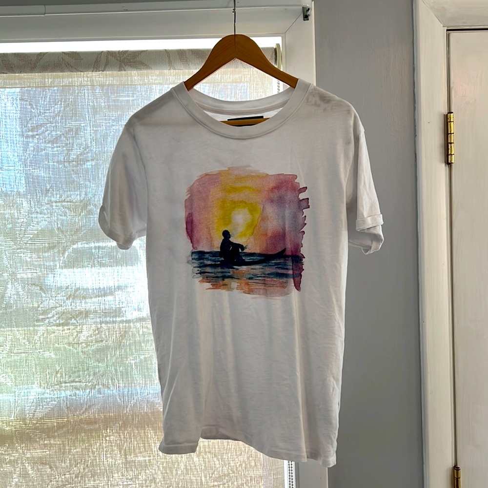 Smoking surfer t-shirt